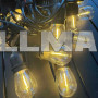 Гирлянда-ретро уличная F27 10 LED теплый свет 5 м